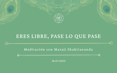 Eres libre, pase lo que pase