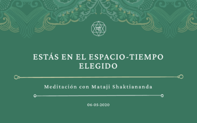Estás en el espacio-tiempo elegido
