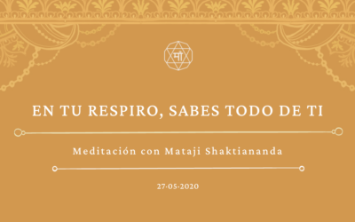 En tu respiro, sabes todo de ti