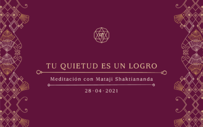 Tu quietud es un logro
