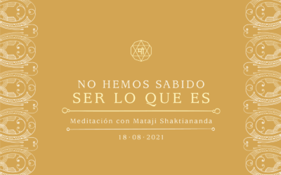 No hemos sabido ser lo que Es