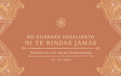 No guardes desaliento ni te rindas jamás