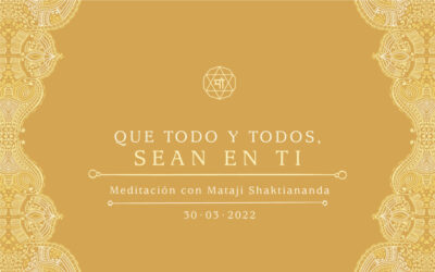 Que todo y todos, sean en ti
