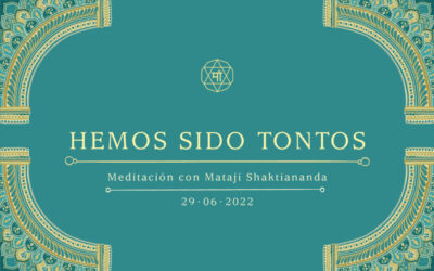 Hemos sido tontos