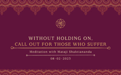 Without holding on, call out for those who suffer