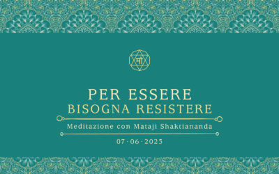 Per essere bisogna resistere