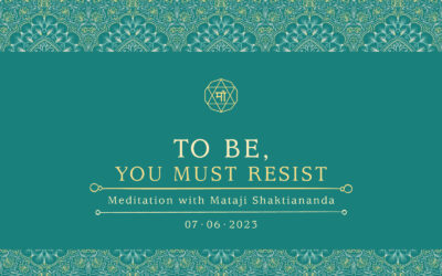 To Be, You Must Resist