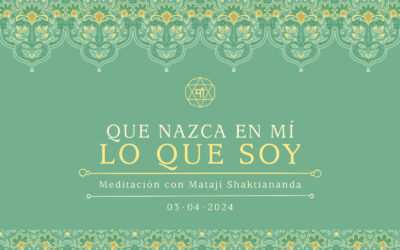 Que nazca en mí lo que soy