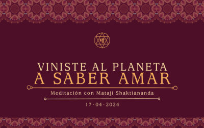 Viniste al planeta a saber amar