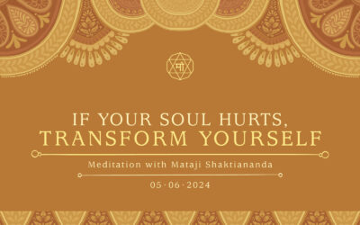 If Your Soul Hurts, Transform Yourself