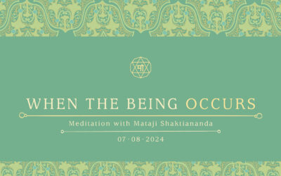 When the Being Occurs