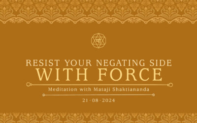 Resist your negating side with force