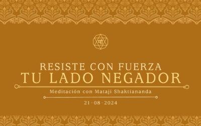 Resiste con fuerza tu lado negador