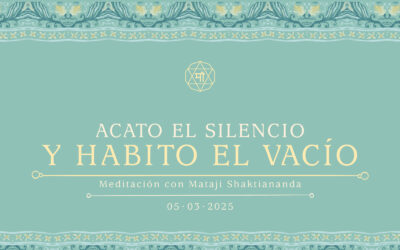 Acato el silencio y habito el vacío